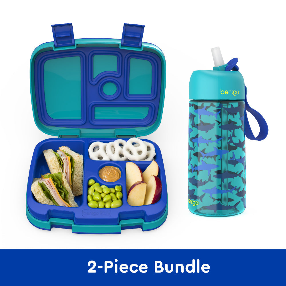 bentgo-kids-prints-lunch-box-and-water-bottle-x3 bentgo-lunch-box-bottle-bundle-shark-1.jpg